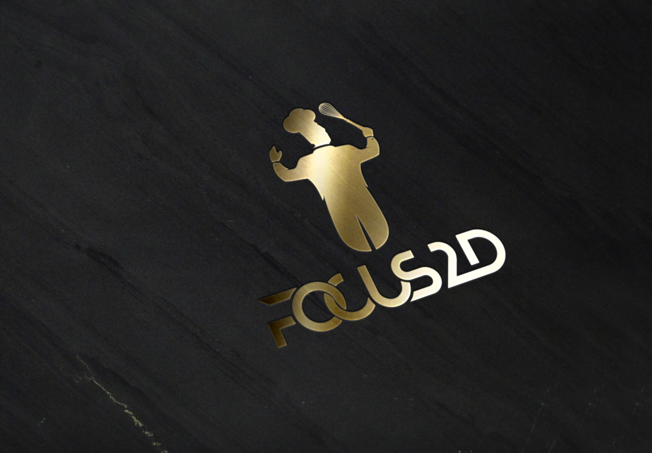 Logo Focus 2D Gold