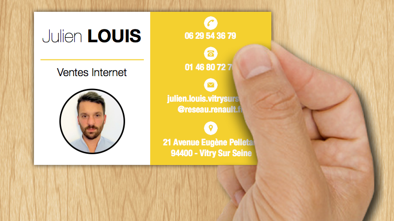 Carte de visite julien recto