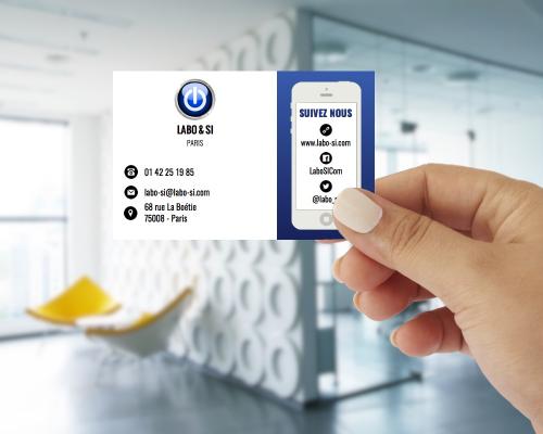 Carte de visite labo si recto